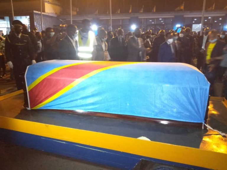 RDC: Arrivée de la dépouille mortelle de Thomas Lokondo à l’aéroport international de Ndjili.